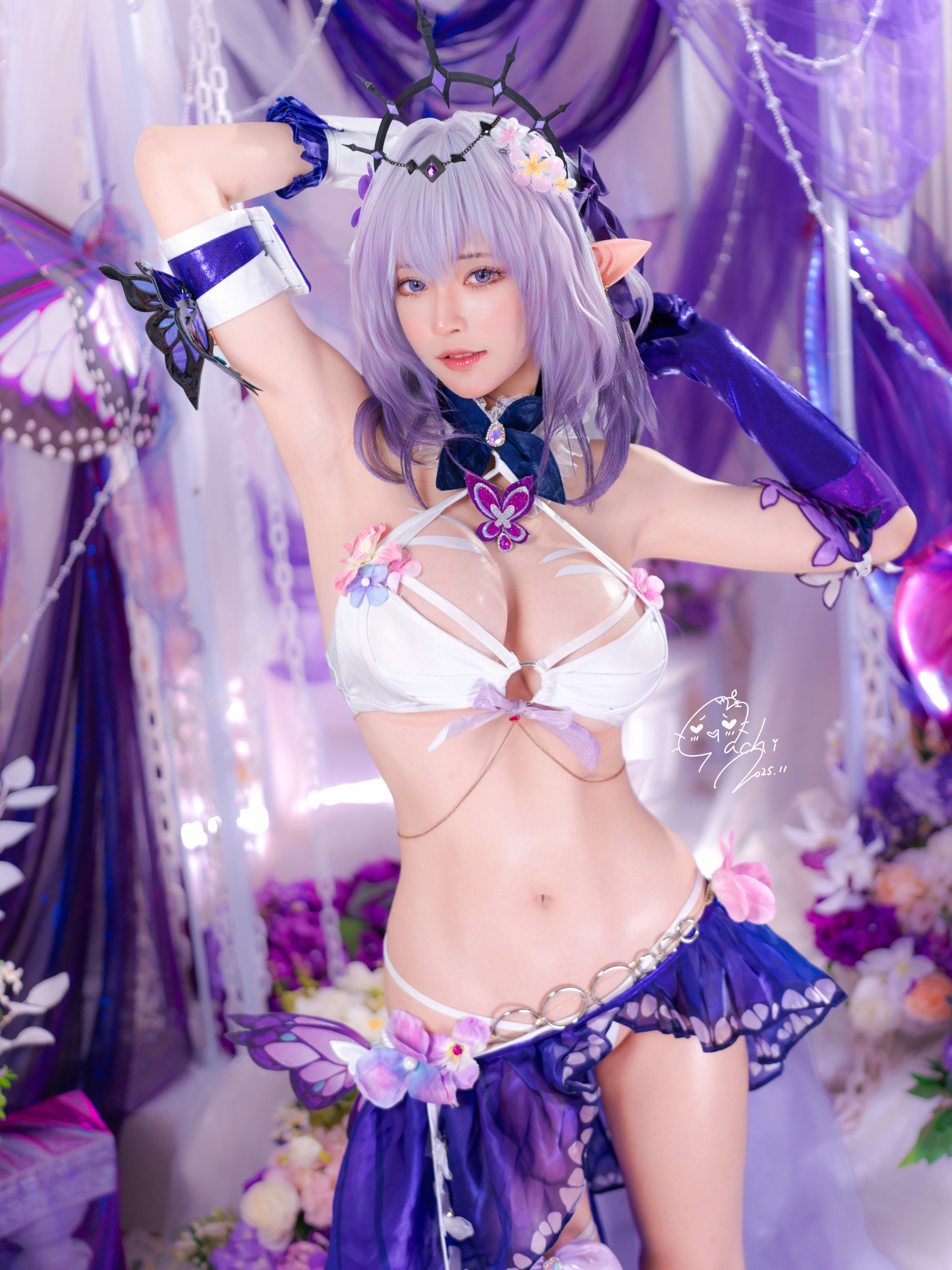 图片[1]-Machi馬吉 – NO.018 崩壞·星穹鐵道 遐蝶泳装·第一彈[51P]-XikXak